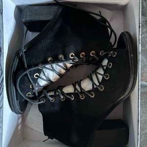 Jeffrey Campbell Black Cors Heels. They discontinued these and are so comfy!